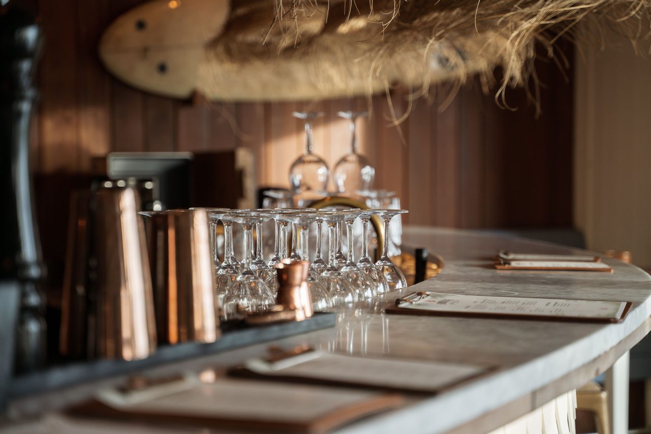 Baren i loungen på Honulele Spa