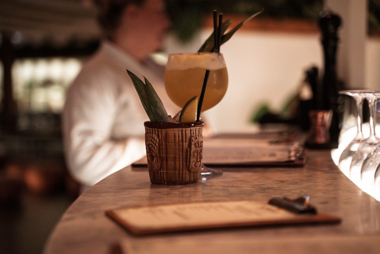 Signaturdrink på Honulele Spa