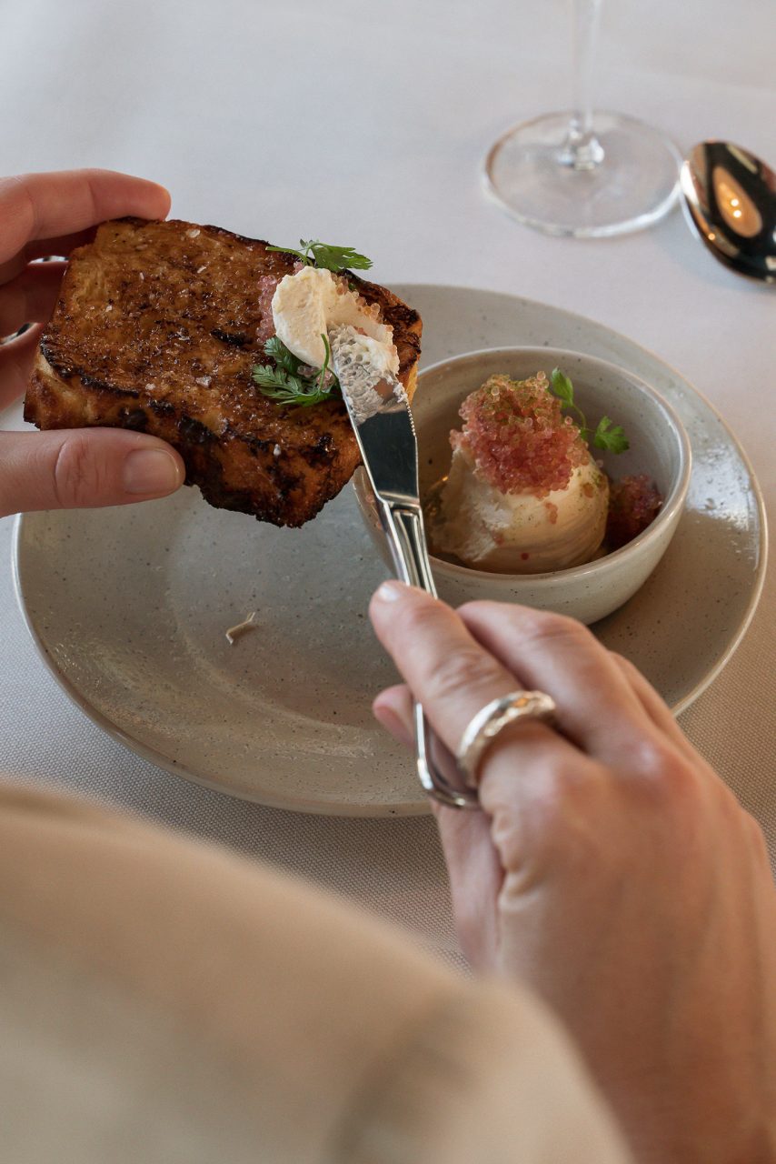Tartar på sked i Restaurang Heaven