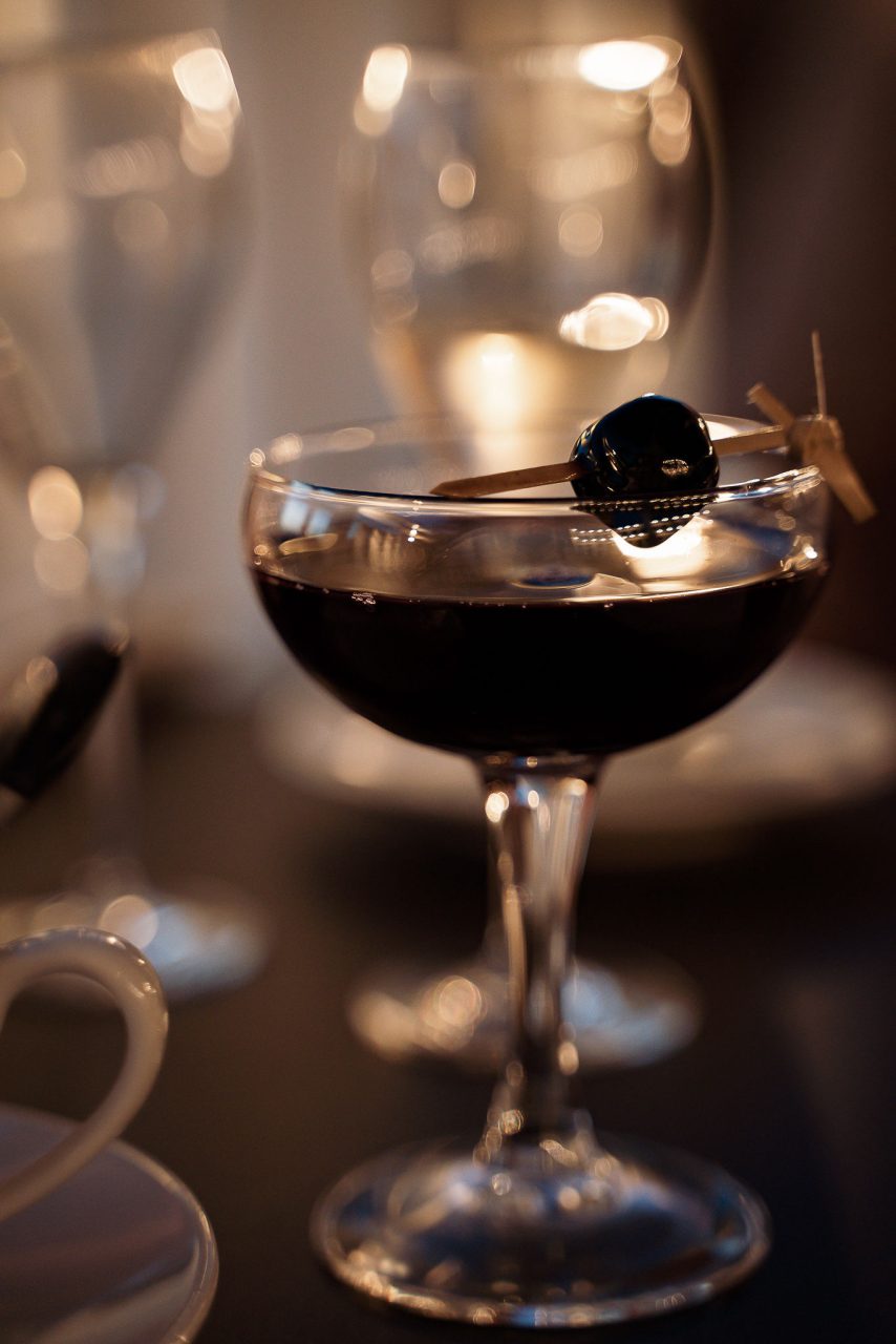 Espresso martini i baren i Restaurang Heaven